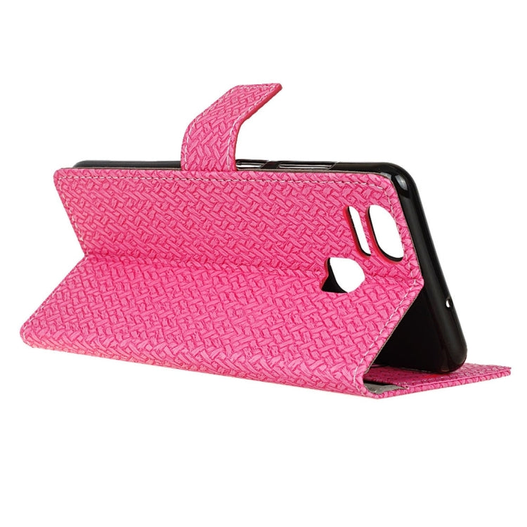 For ASUS ZenFone 3 Zoom / ZE553KL Knit Texture Horizontal Flip Leather Case with Holder & Card Slots & Wallet & Photo Frame