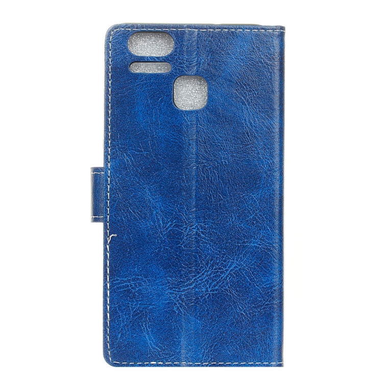 For ASUS ZenFone 3 Zoom / ZE553KL Retro Crazy Horse Texture Horizontal Flip Leather Case with Holder & Card Slots & Wallet & Photo Frame