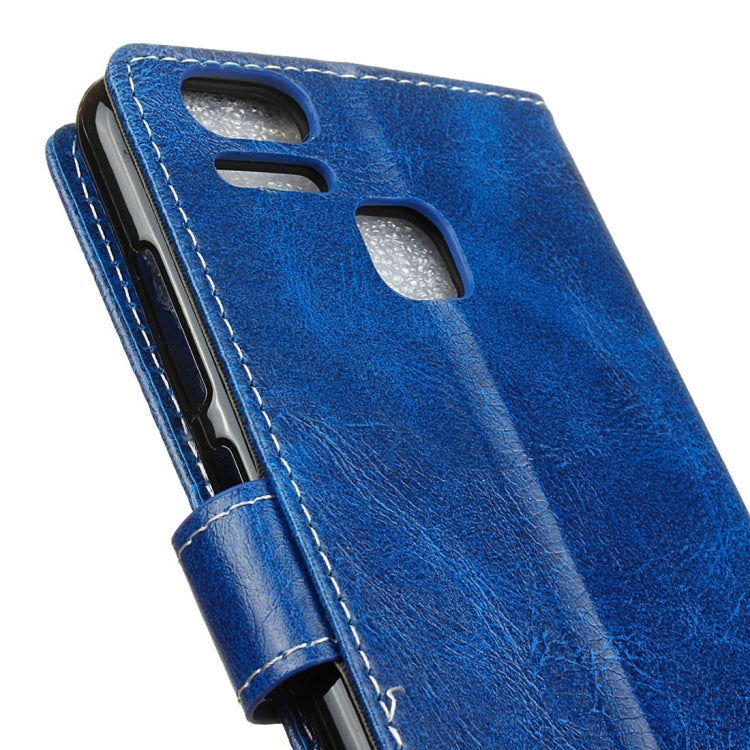 For ASUS ZenFone 3 Zoom / ZE553KL Retro Crazy Horse Texture Horizontal Flip Leather Case with Holder & Card Slots & Wallet & Photo Frame