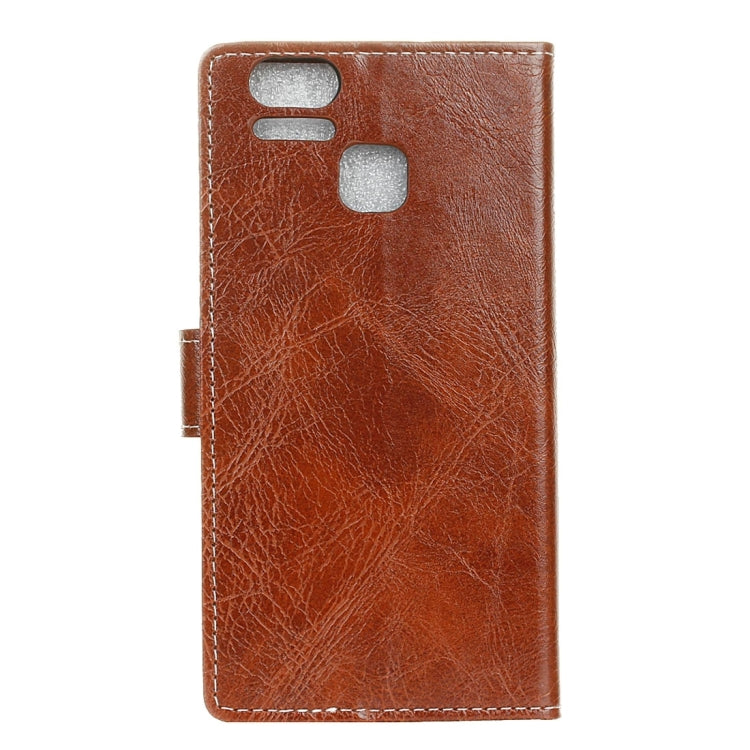 For ASUS ZenFone 3 Zoom / ZE553KL Retro Crazy Horse Texture Horizontal Flip Leather Case with Holder & Card Slots & Wallet & Photo Frame