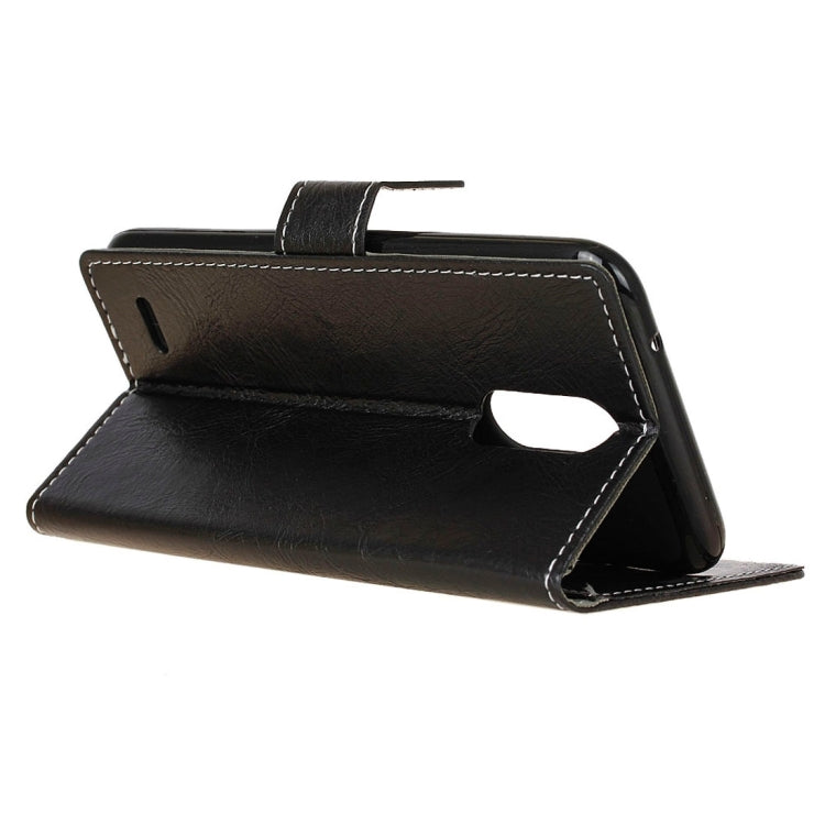 For LG K8 (2017) (EU Version) Retro Crazy Horse Texture Horizontal Flip Leather Case with Holder & Card Slots & Wallet & Photo Frame