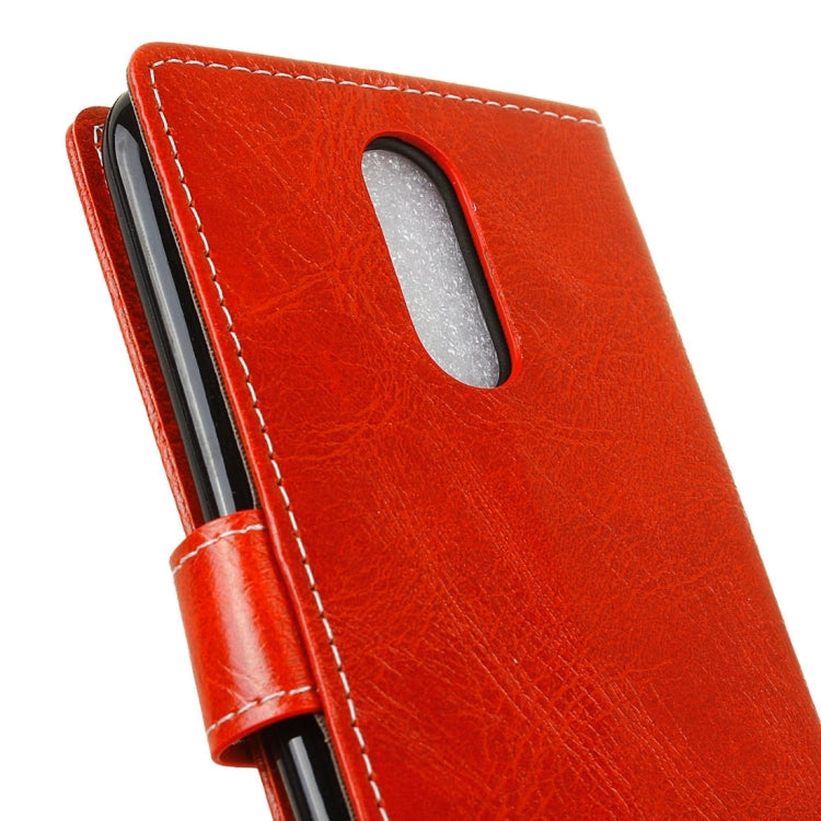 For LG K8 (2017) (EU Version) Retro Crazy Horse Texture Horizontal Flip Leather Case with Holder & Card Slots & Wallet & Photo Frame