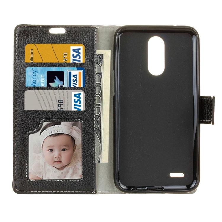 For LG K10 (2017) (EU Version) Litchi Texture Horizontal Flip Leather Case with Holder & Card Slots & Wallet & Photo Frame