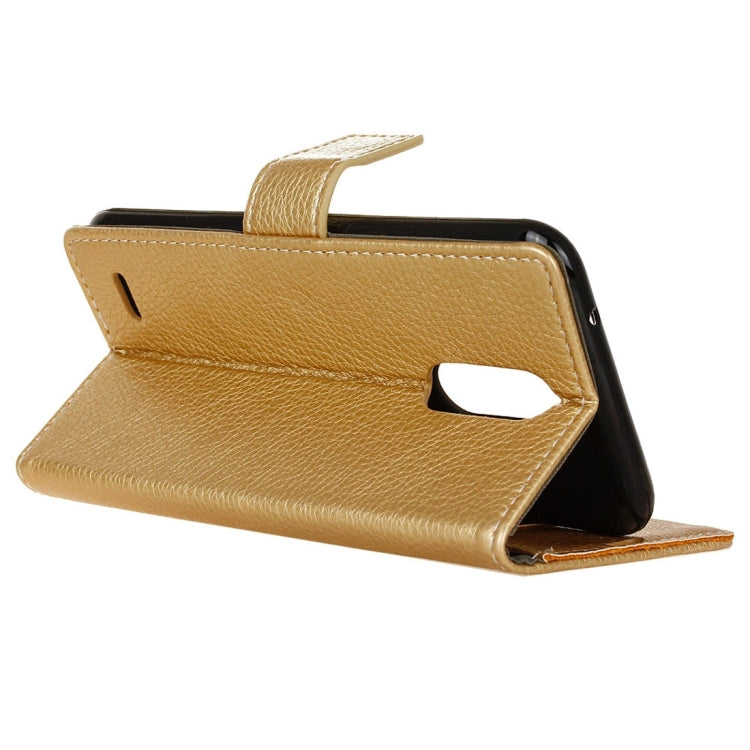 For LG K10 (2017) (EU Version) Litchi Texture Horizontal Flip Leather Case with Holder & Card Slots & Wallet & Photo Frame