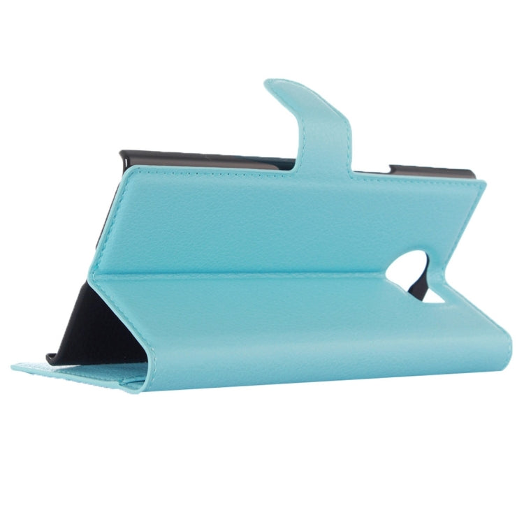 For Blackberry Priv Litchi Texture Horizontal Flip Leather Case with Magnetic Buckle & Holder & Card Slots & Wallet