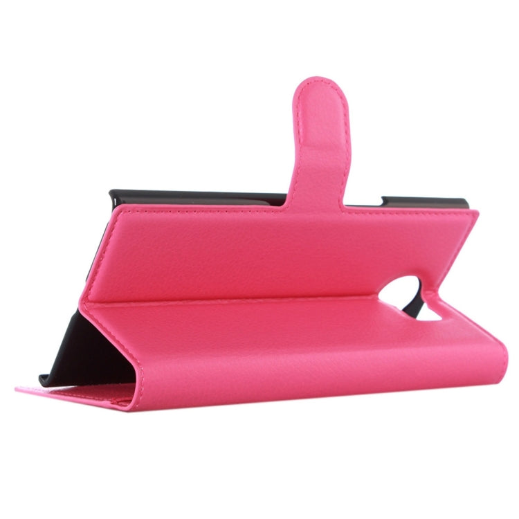 For Blackberry Priv Litchi Texture Horizontal Flip Leather Case with Magnetic Buckle & Holder & Card Slots & Wallet