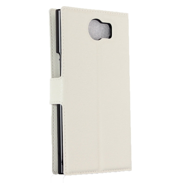 For Blackberry Priv Litchi Texture Horizontal Flip Leather Case with Magnetic Buckle & Holder & Card Slots & Wallet