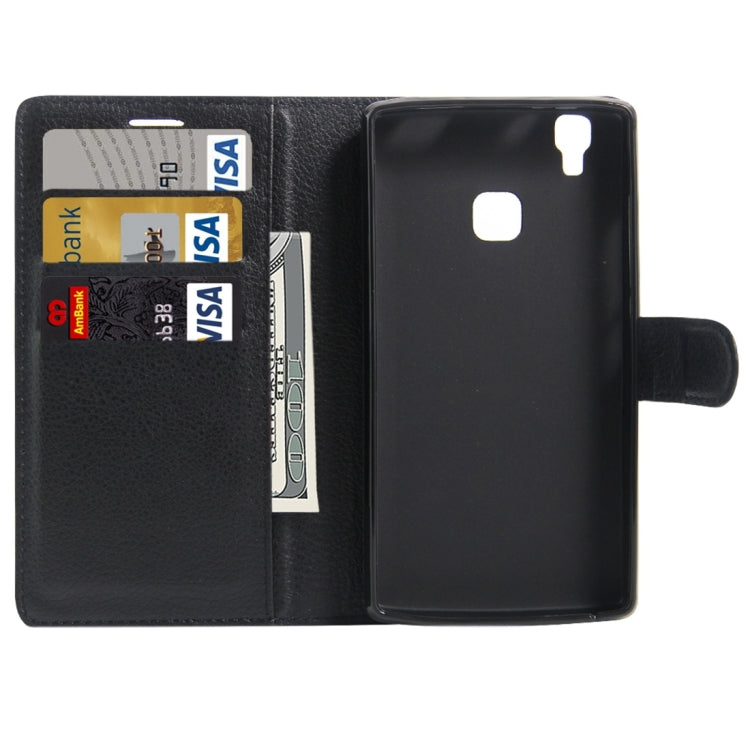 For DOOGEE X5 MAX Litchi Texture Horizontal Flip Leather Case with Magnetic Buckle & Holder & Card Slots & Wallet