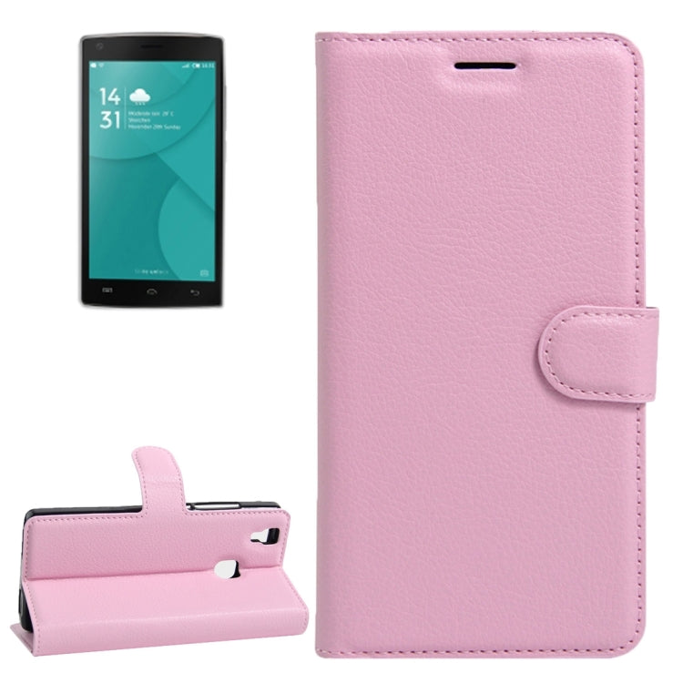 For DOOGEE X5 MAX Litchi Texture Horizontal Flip Leather Case with Magnetic Buckle & Holder & Card Slots & Wallet