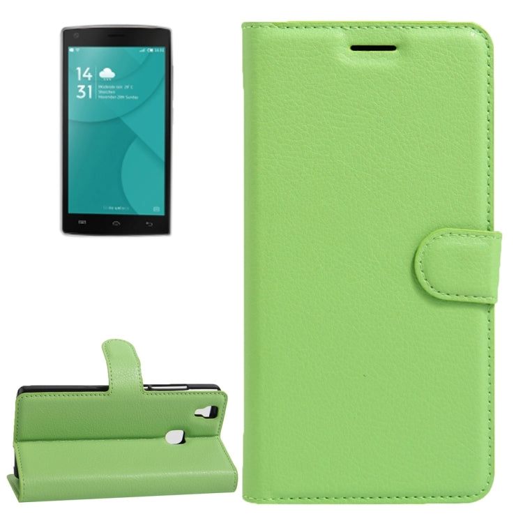 For DOOGEE X5 MAX Litchi Texture Horizontal Flip Leather Case with Magnetic Buckle & Holder & Card Slots & Wallet