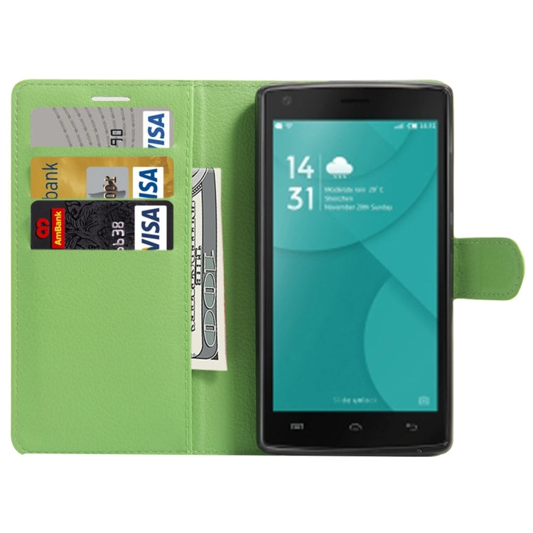 For DOOGEE X5 MAX Litchi Texture Horizontal Flip Leather Case with Magnetic Buckle & Holder & Card Slots & Wallet