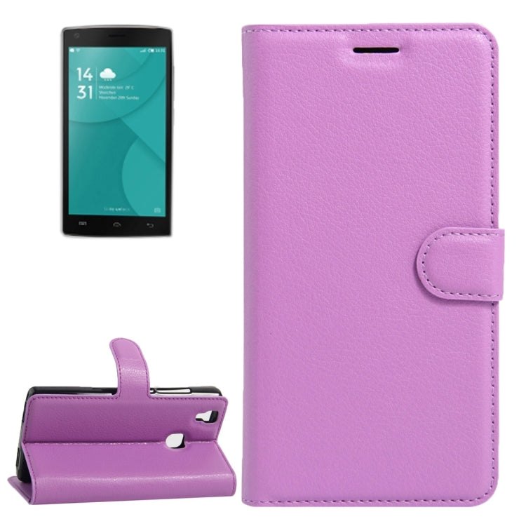 For DOOGEE X5 MAX Litchi Texture Horizontal Flip Leather Case with Magnetic Buckle & Holder & Card Slots & Wallet