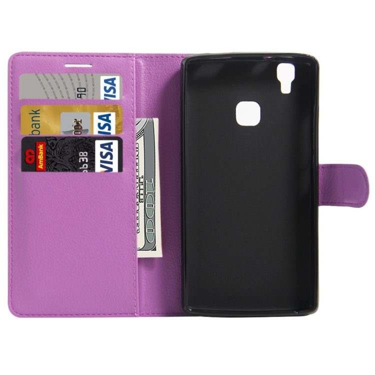 For DOOGEE X5 MAX Litchi Texture Horizontal Flip Leather Case with Magnetic Buckle & Holder & Card Slots & Wallet