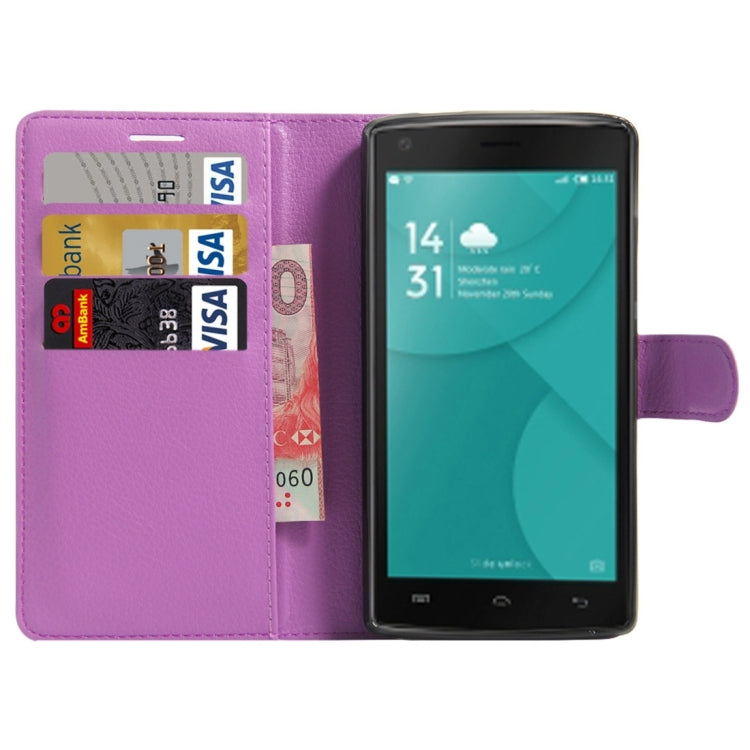 For DOOGEE X5 MAX Litchi Texture Horizontal Flip Leather Case with Magnetic Buckle & Holder & Card Slots & Wallet