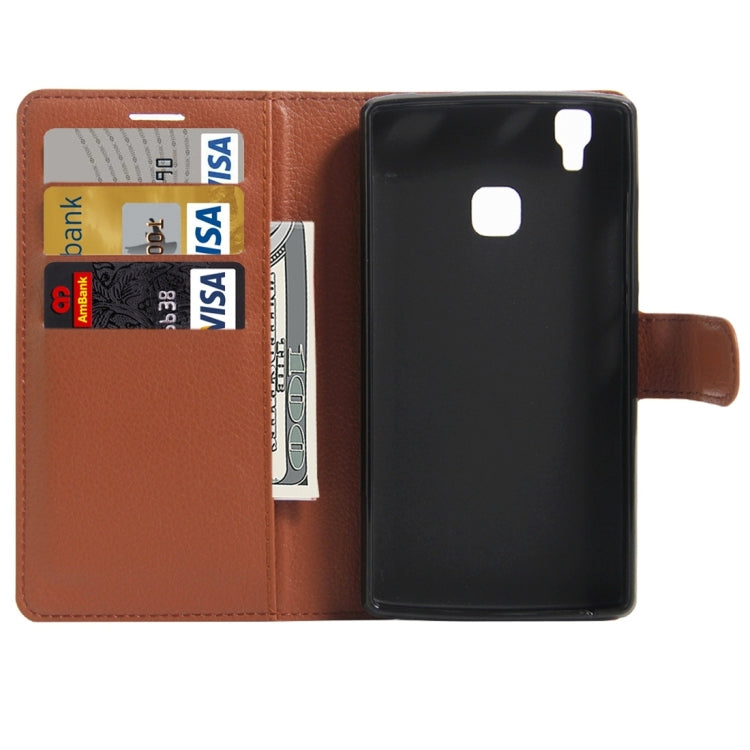 For DOOGEE X5 MAX Litchi Texture Horizontal Flip Leather Case with Magnetic Buckle & Holder & Card Slots & Wallet