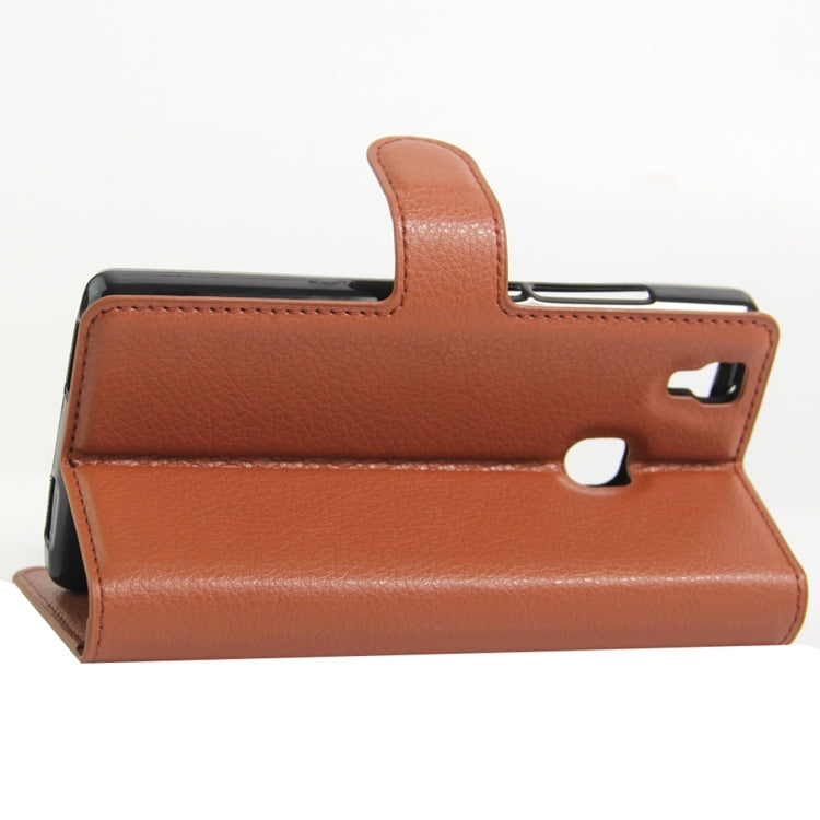 For DOOGEE X5 MAX Litchi Texture Horizontal Flip Leather Case with Magnetic Buckle & Holder & Card Slots & Wallet