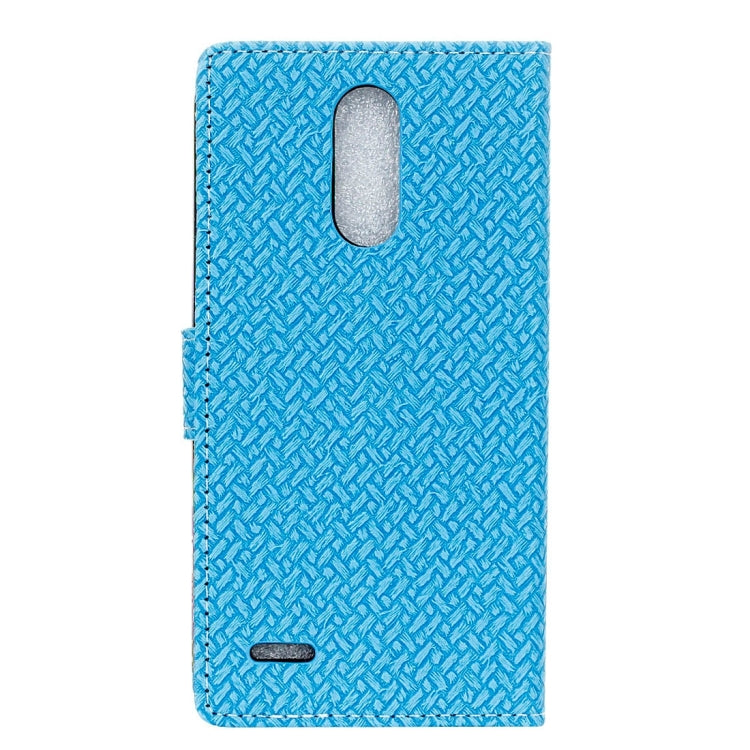 For LG Stylo 3 Knit Texture Horizontal Flip Leather Case with Holder & Card Slots & Wallet & Photo Frame