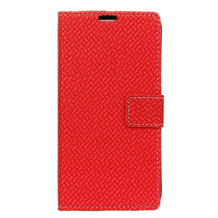 For LG Stylo 3 Knit Texture Horizontal Flip Leather Case with Holder & Card Slots & Wallet & Photo Frame