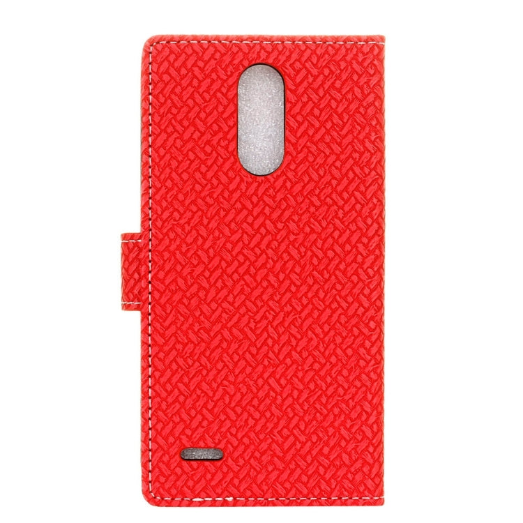 For LG Stylo 3 Knit Texture Horizontal Flip Leather Case with Holder & Card Slots & Wallet & Photo Frame