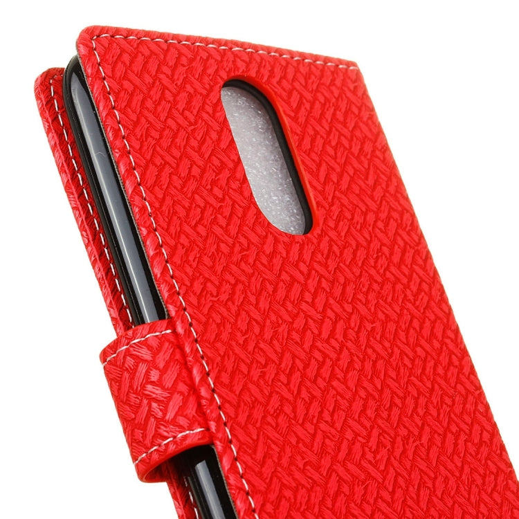 For LG Stylo 3 Knit Texture Horizontal Flip Leather Case with Holder & Card Slots & Wallet & Photo Frame