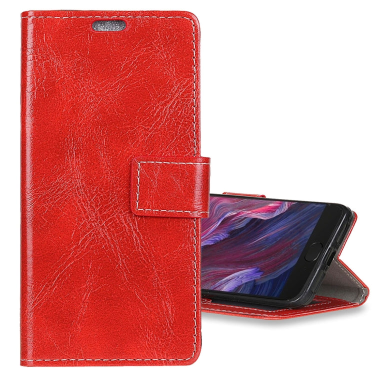For Motorola Moto X4 Crazy Horse Texture Horizontal Flip Shockproof Protective Leather Case with Holder