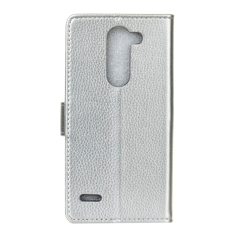 For LG X Mach Litchi Texture Horizontal Flip Leather Case with Holder & Card Slots & Wallet & Photo Frame