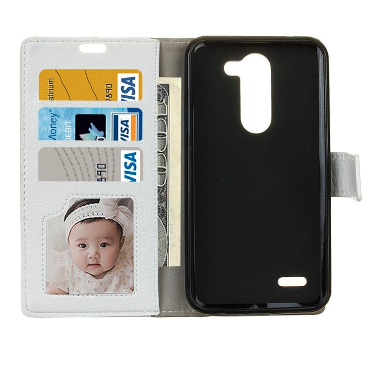 For LG X Mach Litchi Texture Horizontal Flip Leather Case with Holder & Card Slots & Wallet & Photo Frame