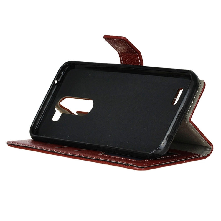 For LG X Mach Litchi Texture Horizontal Flip Leather Case with Holder & Card Slots & Wallet & Photo Frame