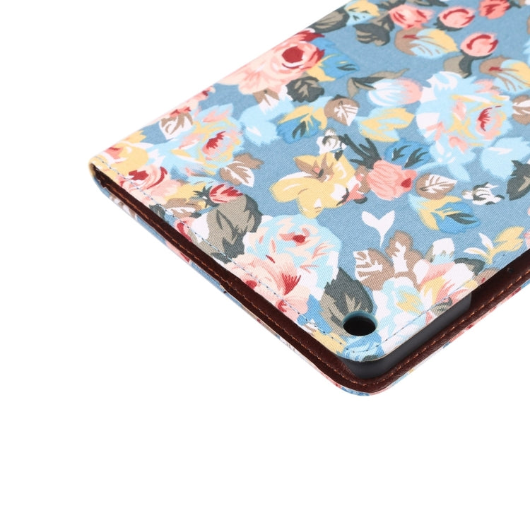 For Huawei  MediaPad T3 8.0 inch Flower Pattern Cloth Surface Horizontal Flip Leather Protective Case with Holder & Card Slots & Wallet & Photo Frame