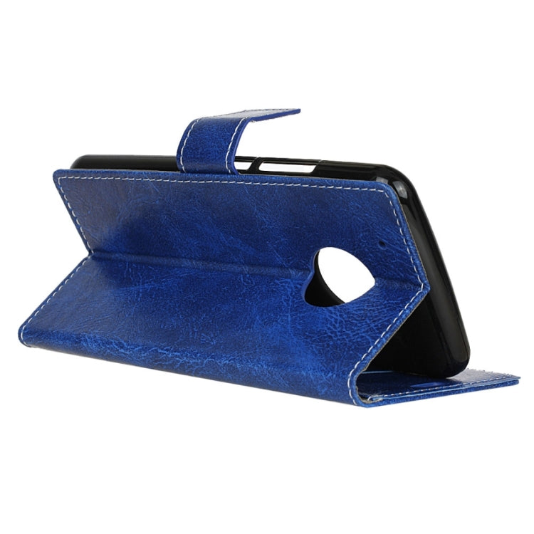 For Motorola Moto G (5th Gen.) Retro Crazy Horse Texture Horizontal Flip Leather Case with Holder & Card Slots & Wallet & Photo Frame