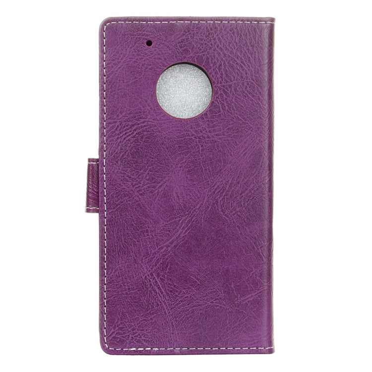 For Motorola Moto G (5th Gen.) Retro Crazy Horse Texture Horizontal Flip Leather Case with Holder & Card Slots & Wallet & Photo Frame