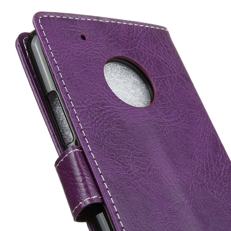 For Motorola Moto G (5th Gen.) Retro Crazy Horse Texture Horizontal Flip Leather Case with Holder & Card Slots & Wallet & Photo Frame