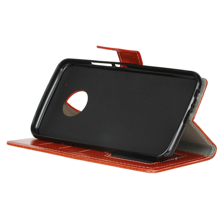 For Motorola Moto G (5th Gen.) Retro Crazy Horse Texture Horizontal Flip Leather Case with Holder & Card Slots & Wallet & Photo Frame