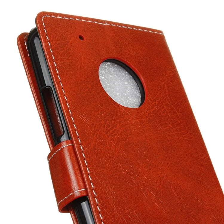 For Motorola Moto G (5th Gen.) Retro Crazy Horse Texture Horizontal Flip Leather Case with Holder & Card Slots & Wallet & Photo Frame