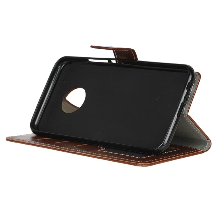 For Motorola Moto G (5th Gen.) Retro Crazy Horse Texture Horizontal Flip Leather Case with Holder & Card Slots & Wallet & Photo Frame