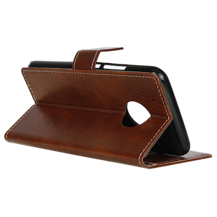 For Motorola Moto G (5th Gen.) Retro Crazy Horse Texture Horizontal Flip Leather Case with Holder & Card Slots & Wallet & Photo Frame