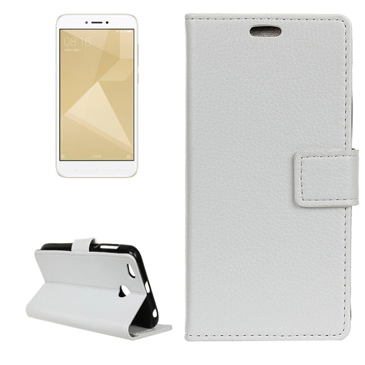 For Xiaomi  Redmi 4X Litchi Texture Horizontal Flip Leather Case with Holder & Card Slots & Wallet