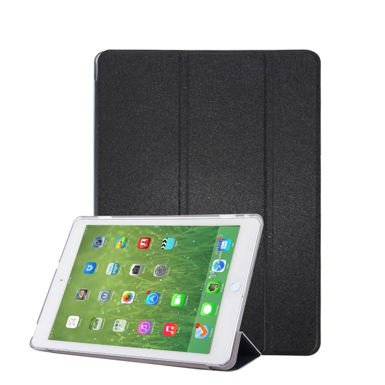 For Huawei  MediaPad M3 Lite 10.1 inch Silk Texture Horizontal Flip Leather Case with 3-folding Holder & Sleep / Wake-up Function