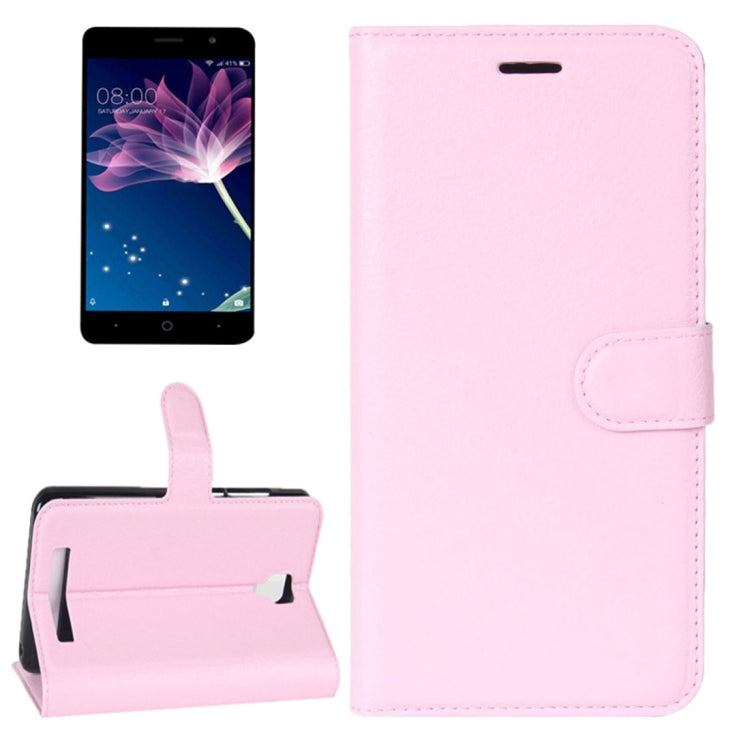 For DOOGEE X10 Litchi Texture Horizontal Flip Leather Case with Holder & Card Slots & Wallet