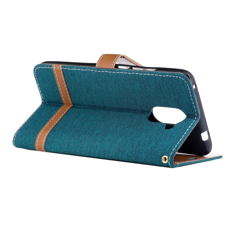 For Huawei  Y7 Denim Texture Leather Case with Holder & Card Slots & Wallet & Lanyard