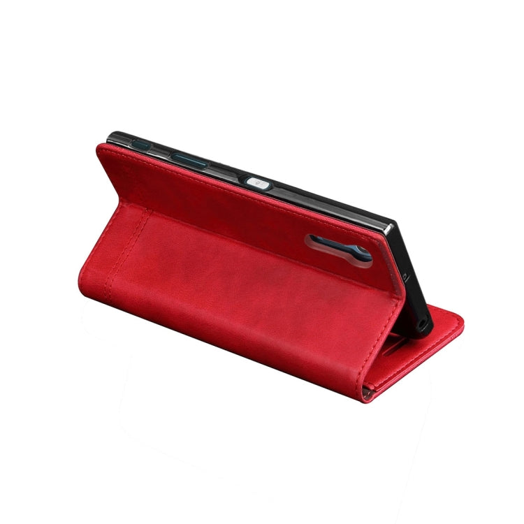 For Sony Xperia XZ & XZs Retro Crazy Horse Texture Horizontal Flip Leather Case with Holder & Card Slots & Wallet(Red)