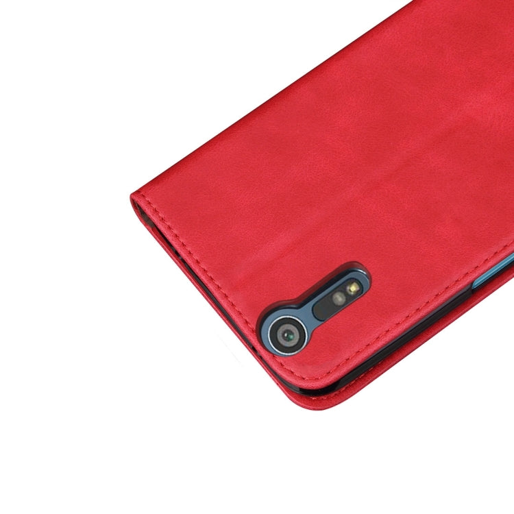 For Sony Xperia XZ & XZs Retro Crazy Horse Texture Horizontal Flip Leather Case with Holder & Card Slots & Wallet(Red)