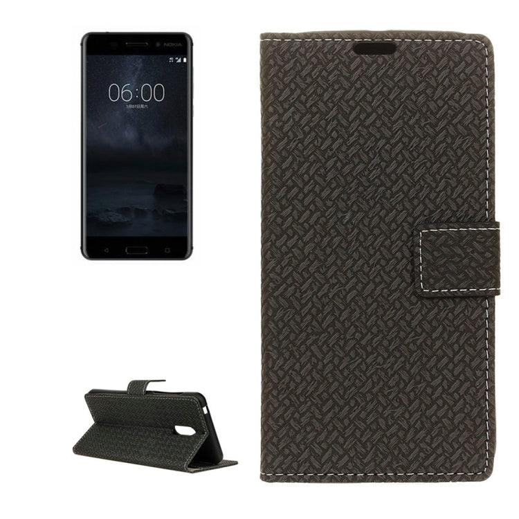For Nokia 6 Knit Texture Horizontal Flip Leather Case with Holder & Card Slots & Wallet & Photo Frame