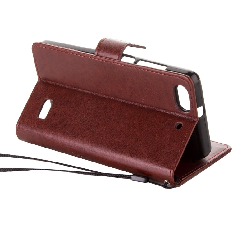 For Huawei  Honor 4C Crazy Horse Texture Printing Horizontal Flip Leather Case with Holder & Card Slots & Wallet & Lanyard