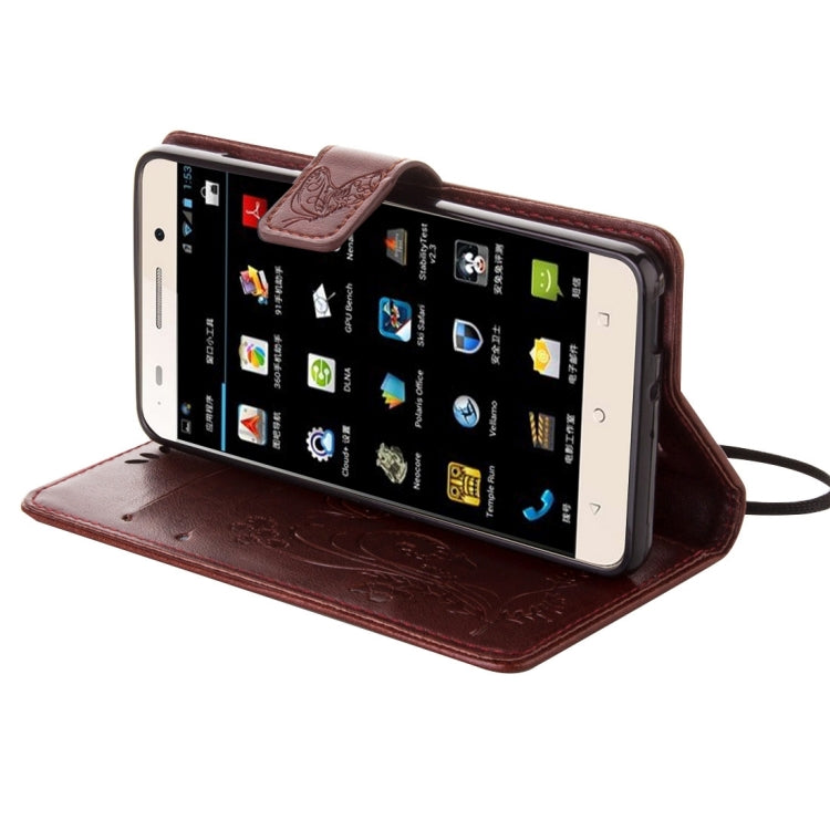 For Huawei  Honor 4C Crazy Horse Texture Printing Horizontal Flip Leather Case with Holder & Card Slots & Wallet & Lanyard