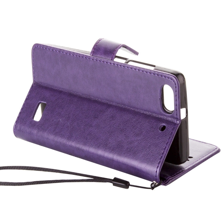 For Huawei  Honor 4C Crazy Horse Texture Printing Horizontal Flip Leather Case with Holder & Card Slots & Wallet & Lanyard