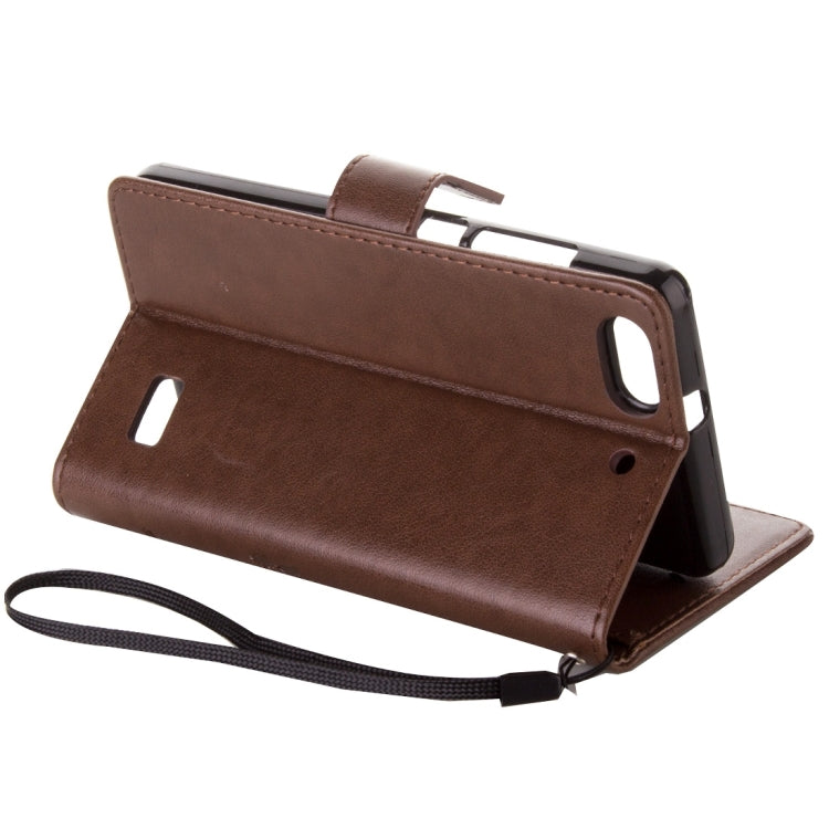 For Huawei  Honor 4C Crazy Horse Texture Printing Horizontal Flip Leather Case with Holder & Card Slots & Wallet & Lanyard