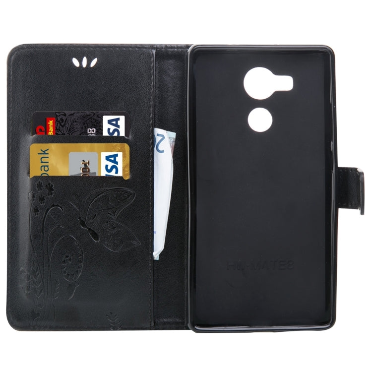 For Huawei  Mate 8 Crazy Horse Texture Printing Horizontal Flip Leather Case with Holder & Card Slots & Wallet & Lanyard