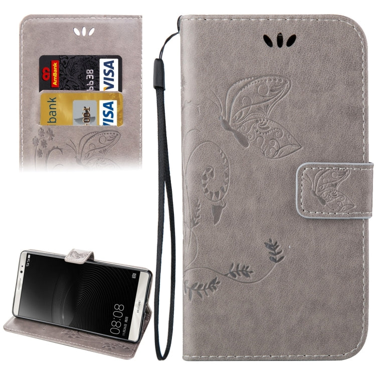 For Huawei  Mate 8 Crazy Horse Texture Printing Horizontal Flip Leather Case with Holder & Card Slots & Wallet & Lanyard