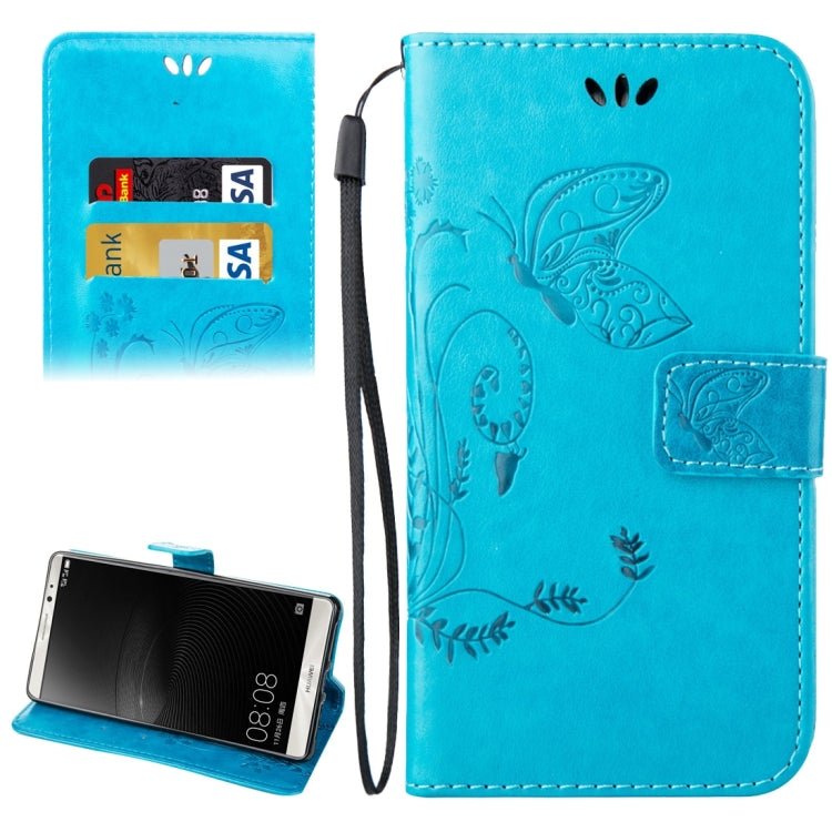 For Huawei  Mate 8 Crazy Horse Texture Printing Horizontal Flip Leather Case with Holder & Card Slots & Wallet & Lanyard